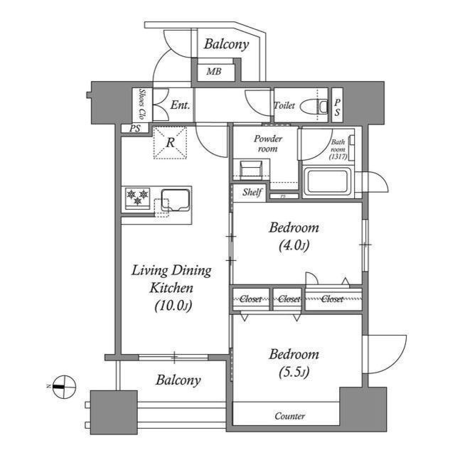 ACP Residence 中野新橋の間取り