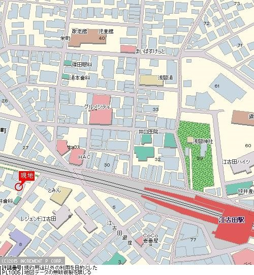 グレイス江古田の地図