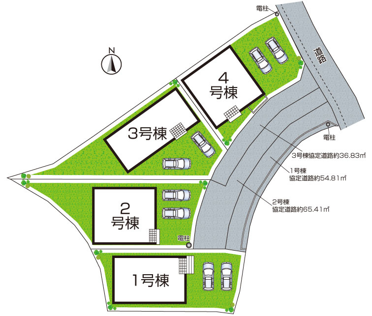 泉南郡熊取町五門東　第2期　新築一戸建ての区画図|全2区画