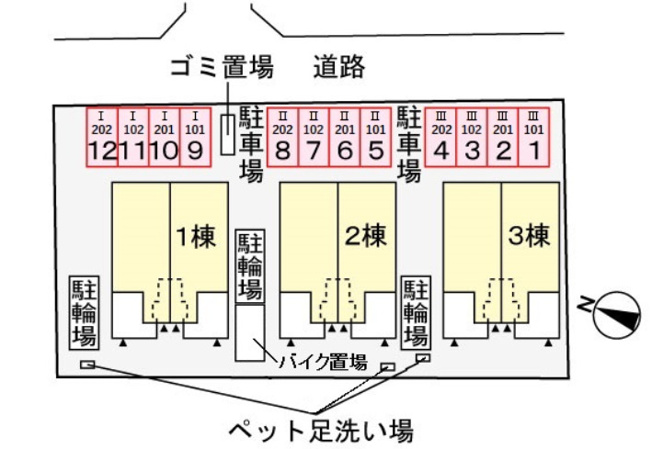 【区画図】 | ハイ ランドⅠ