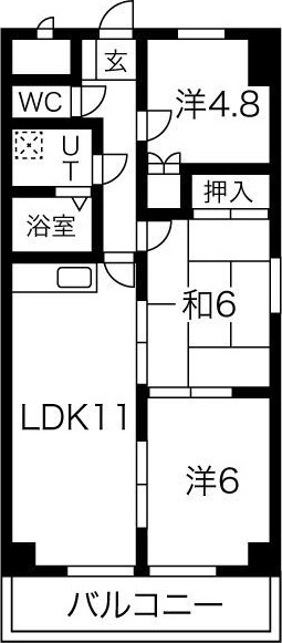 ハーム日進の間取り