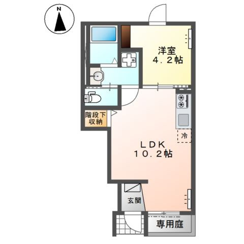 仮）多摩市永山　アパート新築工事の間取り