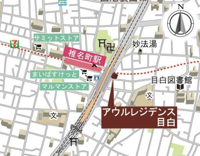 アウルレジデンス目白の地図
