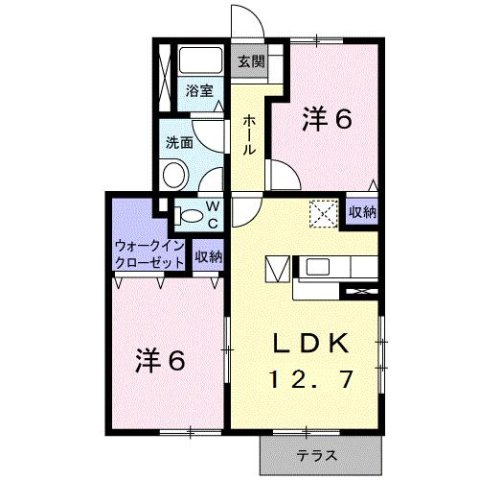 ジュネス　Ｂの間取り