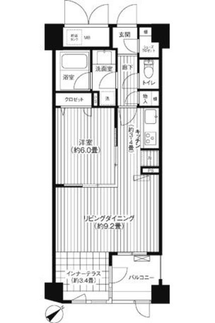 コスモリード新宿余丁町の間取り