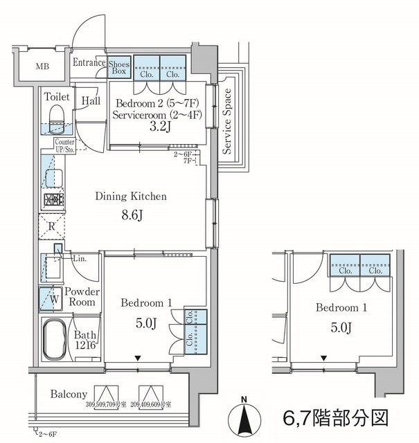 パークアクシス東蒲田の間取り