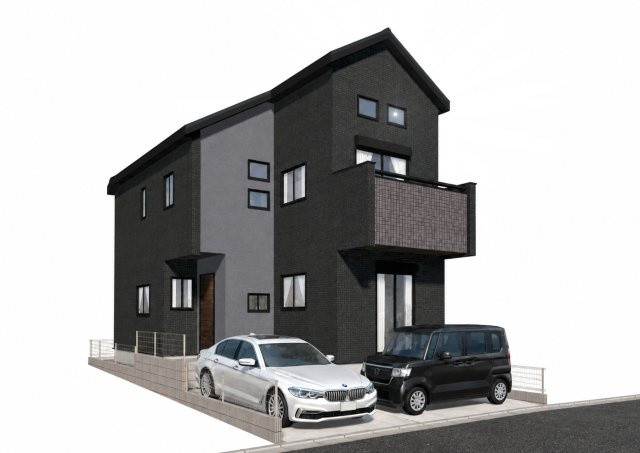茅ヶ崎市高田３丁目　新築戸建の外観|イメージパスですので実際のものと多少異なります
