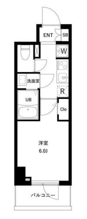 市川市南行徳３丁目の賃貸マンションの間取り