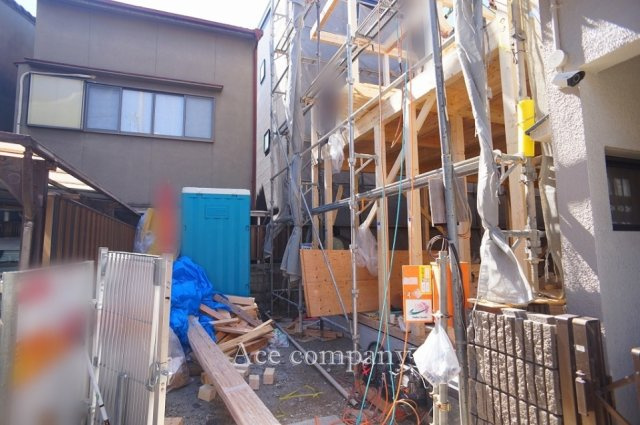 【外観】 | 東大阪市稲田新町1丁目 | 【只今建築中！2026年10月2日現在☆】【道路接面2.3ｍ】