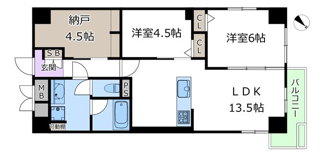 【間取り】 | 桃山台レックスマンション | エイブルにて取扱い可能な住宅ローンは、全部で10種類以上！お客様にピッタリの住宅ローンを当社のFPよりご案内させて頂きます。住宅ローンのご相談だけでも、お気軽にご相談下さいませ。
