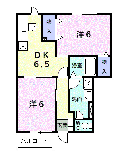 ハイツサルーンⅢの間取り
