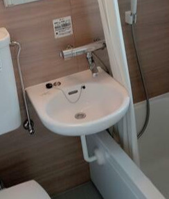 マンションふきの洗面所