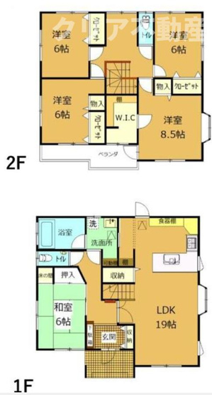 【間取り】 | 太陽光・床暖付き！前橋市富田町5SLDK