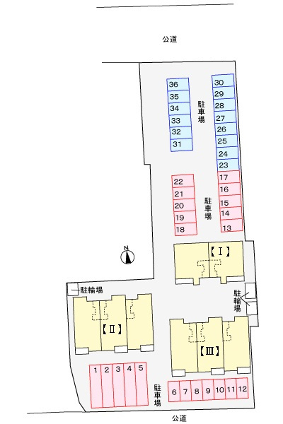 ネオ ブリースⅡの区画図