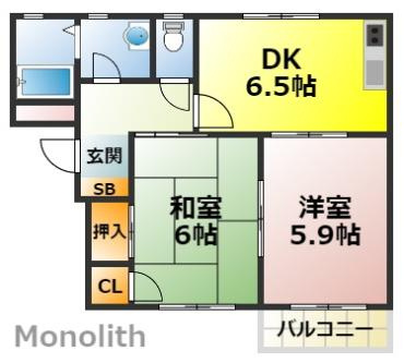コートボナールAの間取り