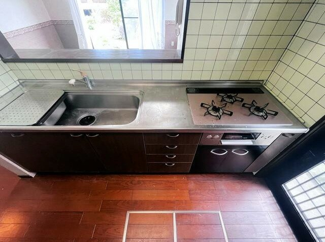 大室高原　平坦で広いお庭付きの平屋建て2SLDKのキッチン