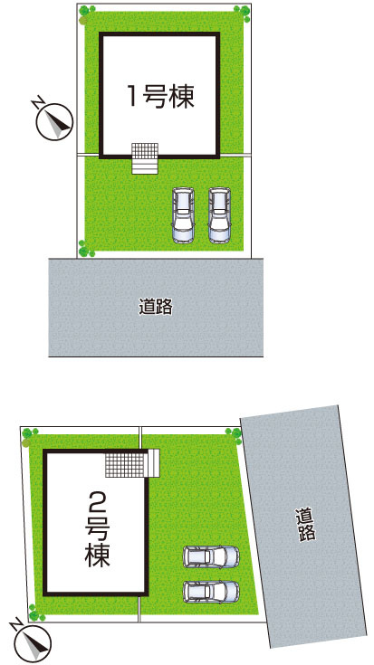 ★彦根市東沼波町　第7期　新築一戸建ての区画図|全2区画