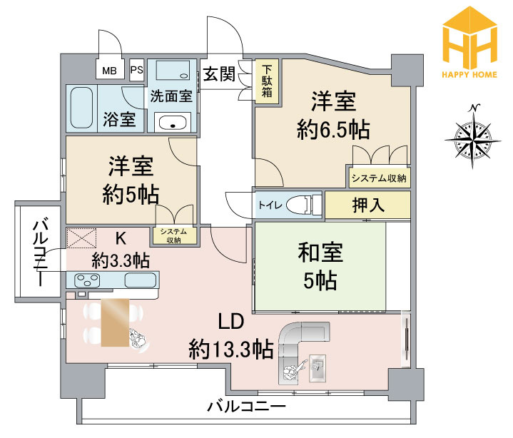 アークレジデンス梅田北の間取り