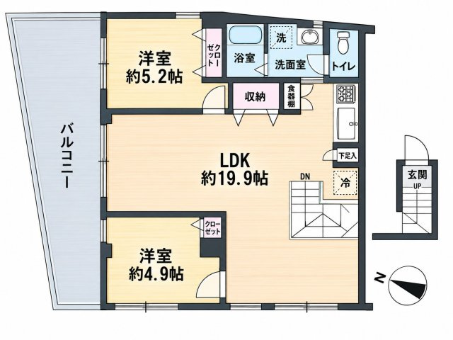 アイディ西馬込の間取り