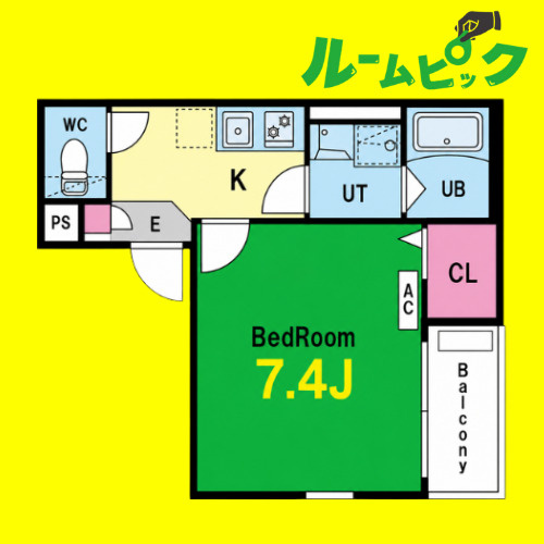 Katze中村日赤(カッツェナカムラニッセキ)　名古屋市賃貸　仲介手数料無料の間取り