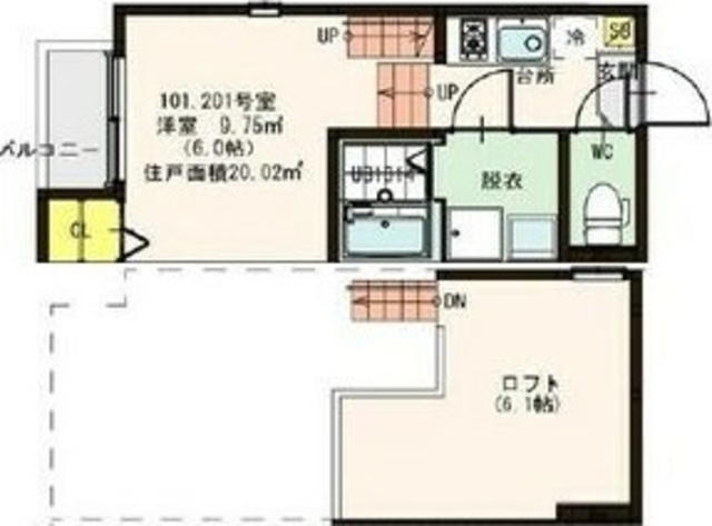 ノースフラワー台原の間取り