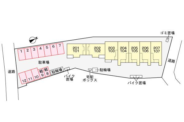シャイニングの区画図