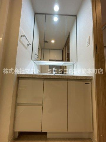 S-RESIDENCE谷町六丁目aloの洗面所