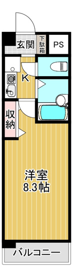 【間取り】 | クレセントヒルイースト | 間取りです（反転です）