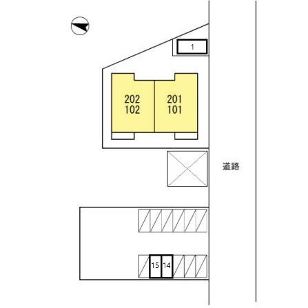 ジュナスFの区画図