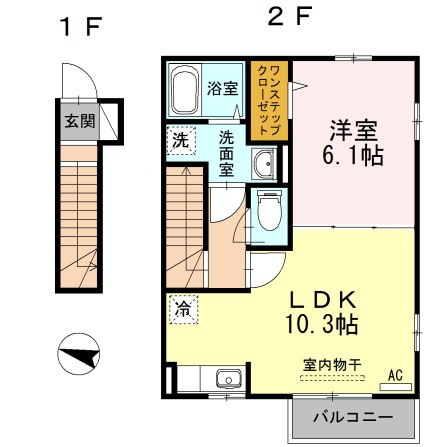 ジュナスFの間取り
