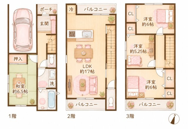 菊水通３丁目　中古一戸建ての間取り|間取り図はいかがですか？ご希望を叶える間取りですか？リビングの広さは？水回りの位置は？カウンターキッチン？など色々な情報が集約されています。弊社ではリフォームなどのご相談も承っております。