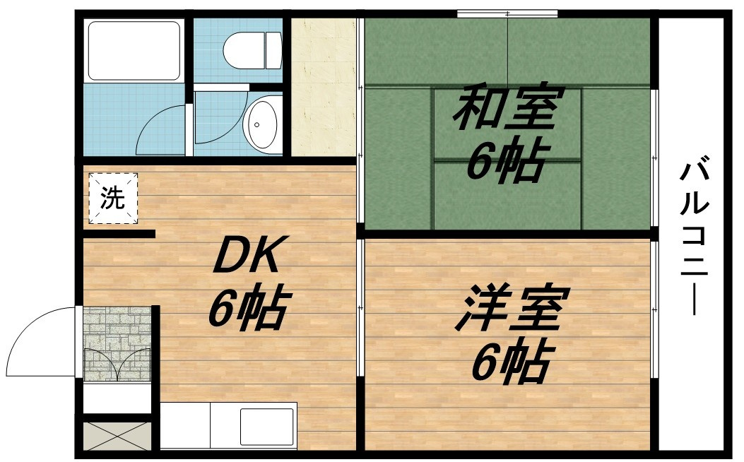 ロキシー奥住Aの間取り