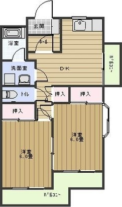 ライフ新緑の間取り
