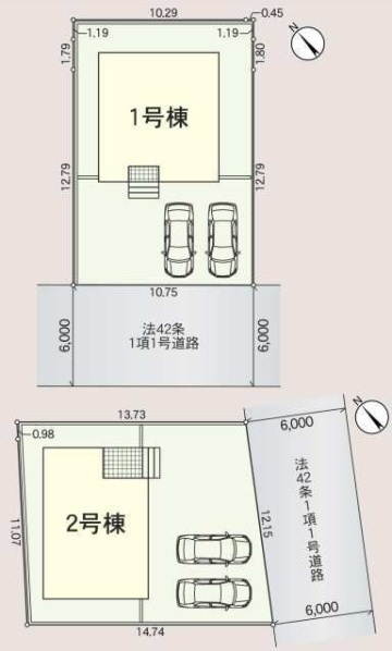 彦根市東沼波町　第7期　新築一戸建ての区画図|全2区画