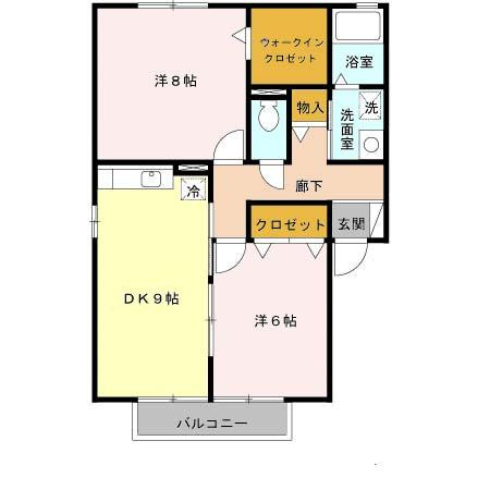 モア エクレール B棟の間取り