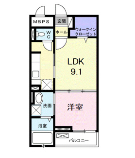 【間取り】 | グリーン　ガーデン | 間取りです。