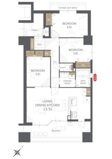 【間取り】プレサンス住吉リファイン 