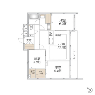 【間取り】 | 領家プライムコートⅠ 