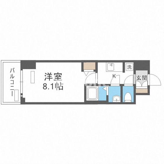 【間取り】 | プレサンス谷町九丁目駅前