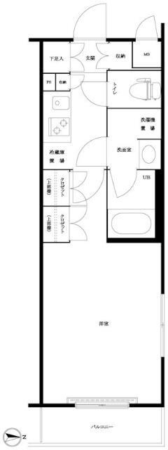 ルーブル三軒茶屋伍番館の間取り|間取りです