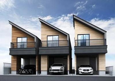 【外観パース】 | 中野区丸山1丁目　新築戸建　№2 7980万円
