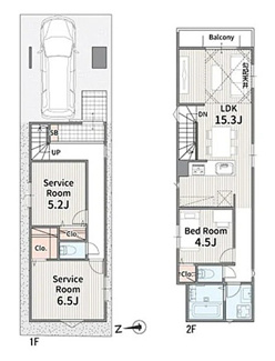 【間取り】 | 中野区丸山1丁目　新築戸建　№2 7980万円