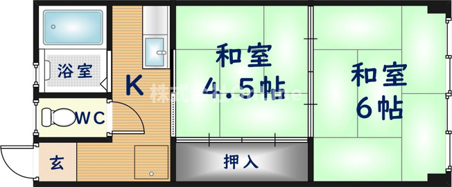 【間取り】 | エクセレント老原B棟