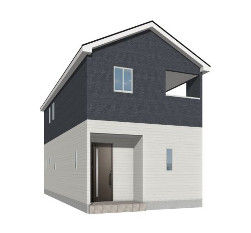 【外観パース】 | 阿見町阿見第7　新築戸建　1号棟 | 小学校まで徒歩7分！お子様の登下校も安心できる距離です♪
（1号棟）