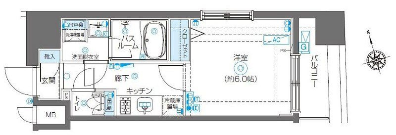 ZOOM渋谷富ヶ谷の間取り