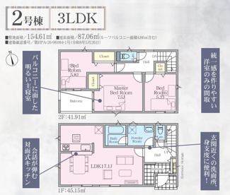 【間取り】 | CRADLE GARDEN小山市千駄塚第２　 | 南向きで日当たり良好な間取りです