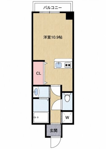 グーテンターク富田の間取り