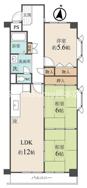 ベルヴィ本山中町の間取り