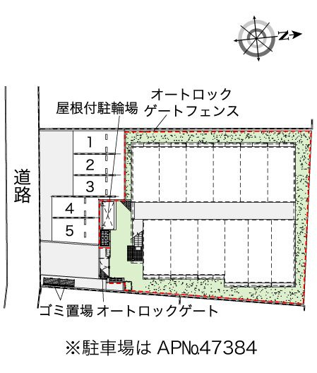 レオパレスさくらの区画図
