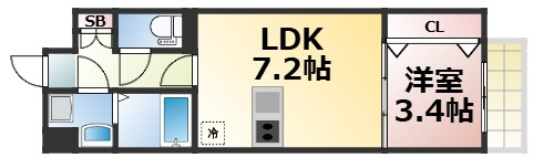 【間取り】 | レシオス大阪城SOUTH　仲介手数料無料